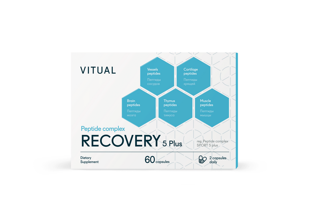 Recovery 5 Plus Peptidkompleks med Ventfort, Sigumir, Cerluten, Vladonix og Gotratix